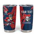 Personalized Newcastle Knights Tumbler Cup Dynamic Lightning Mascot Rugby Australia