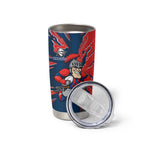 Personalized Newcastle Knights Tumbler Cup Dynamic Lightning Mascot Rugby Australia