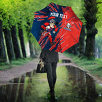 Personalized Newcastle Knights Umbrella Dynamic Lightning Mascot Rugby Australia