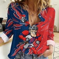 Personalized Newcastle Knights Women Casual Shirt Dynamic Lightning Mascot Rugby Australia