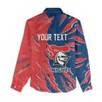 Personalized Newcastle Knights Women Casual Shirt Dynamic Lightning Mascot Rugby Australia