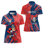 Personalized Newcastle Knights Women Polo Shirt Dynamic Lightning Mascot Rugby Australia