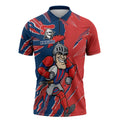Personalized Newcastle Knights Zipper Polo Shirt Dynamic Lightning Mascot Rugby Australia