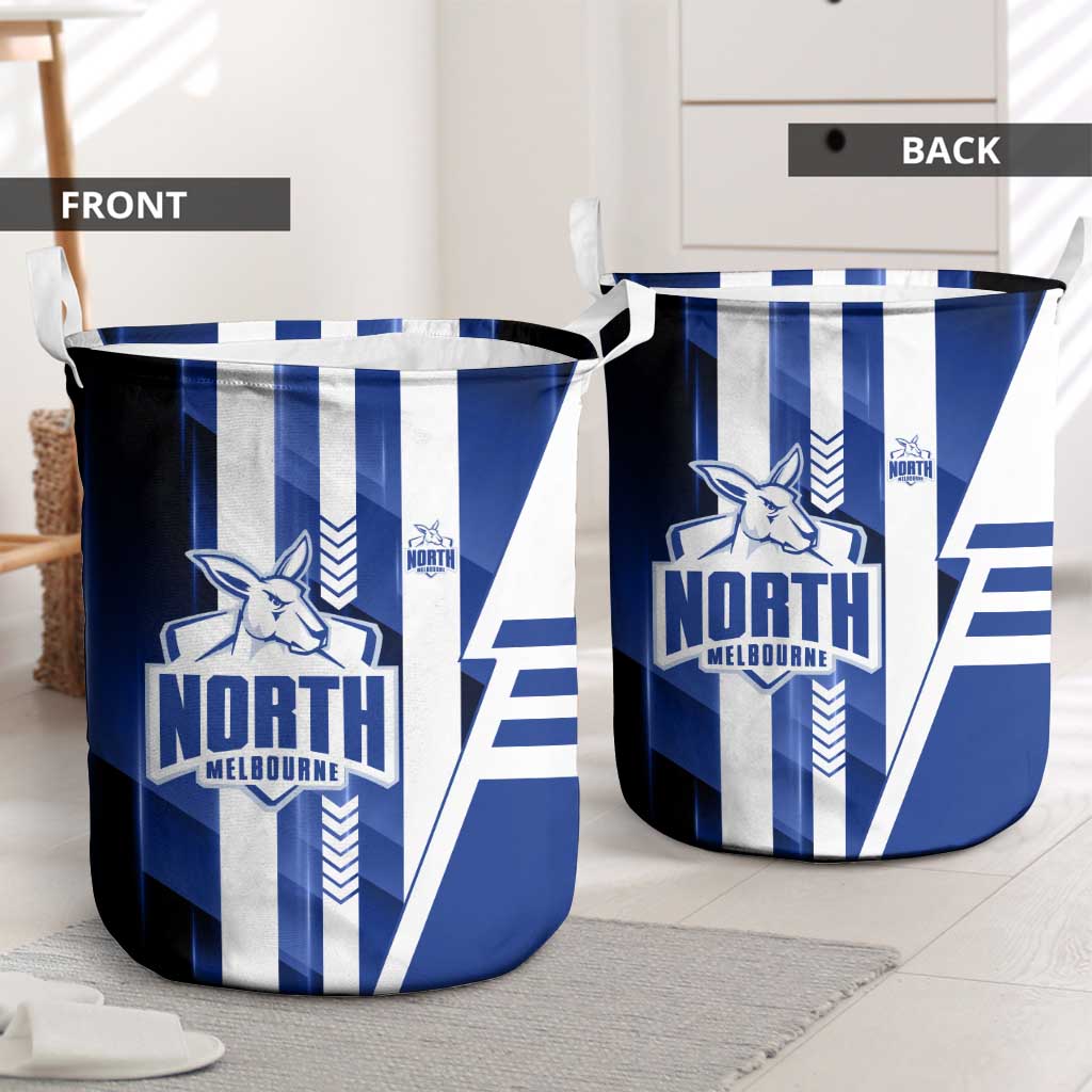North Melbourne Kangaroos Laundry Basket Modern Geometric Sports Graphic Style