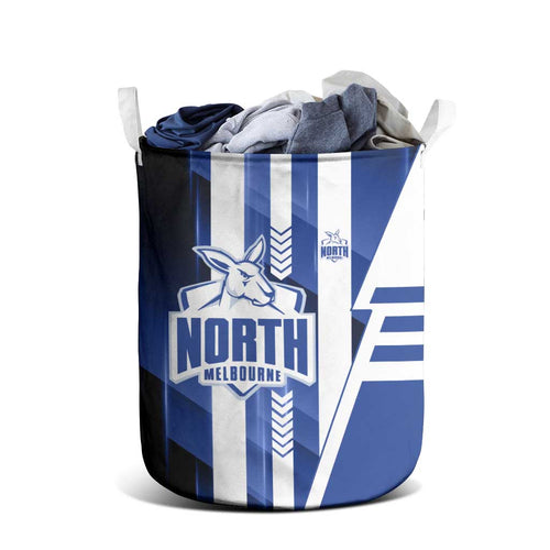North Melbourne Kangaroos Laundry Basket Modern Geometric Sports Graphic Style