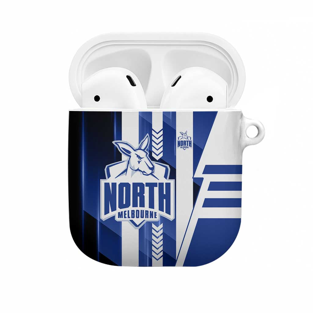 North Melbourne Kangaroos AirPods Case Modern Geometric Sports Graphic Style