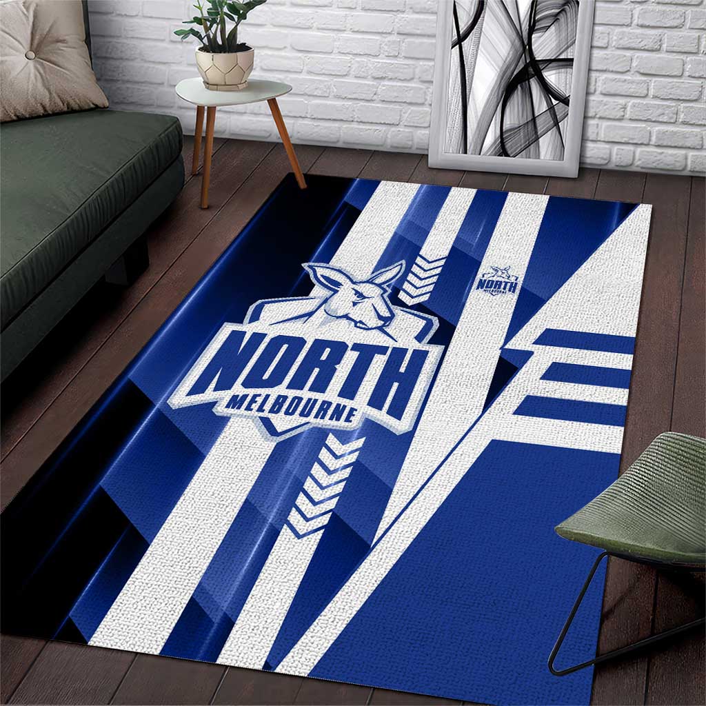 North Melbourne Kangaroos Area Rug Modern Geometric Sports Graphic Style