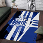 North Melbourne Kangaroos Area Rug Modern Geometric Sports Graphic Style