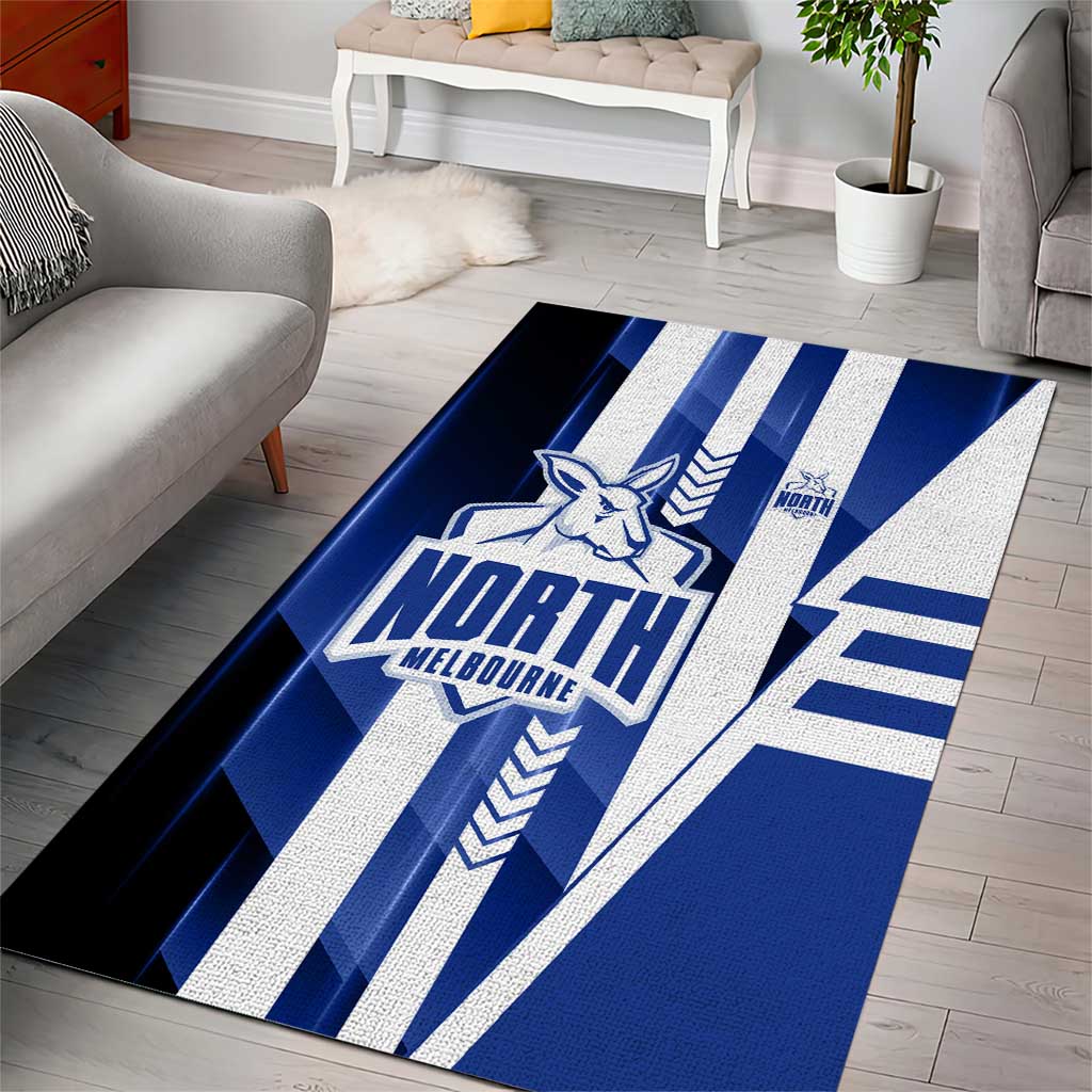 North Melbourne Kangaroos Area Rug Modern Geometric Sports Graphic Style