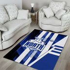 North Melbourne Kangaroos Area Rug Modern Geometric Sports Graphic Style