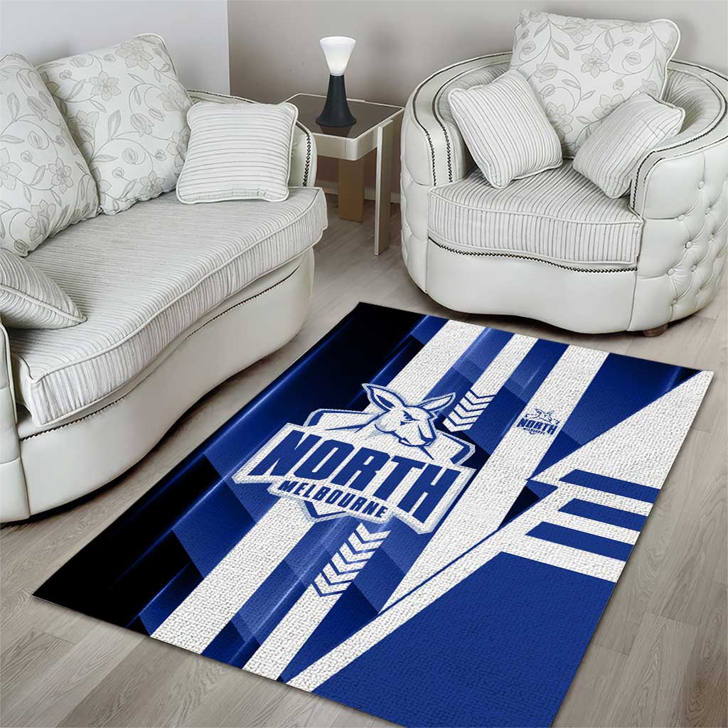 North Melbourne Kangaroos Area Rug Modern Geometric Sports Graphic Style