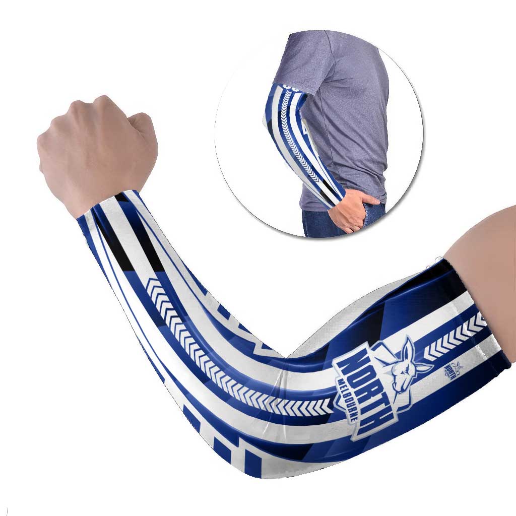 Personalized North Melbourne Kangaroos Arm Sleeves Modern Geometric Sports Graphic Style