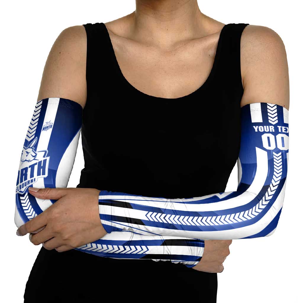 Personalized North Melbourne Kangaroos Arm Sleeves Modern Geometric Sports Graphic Style