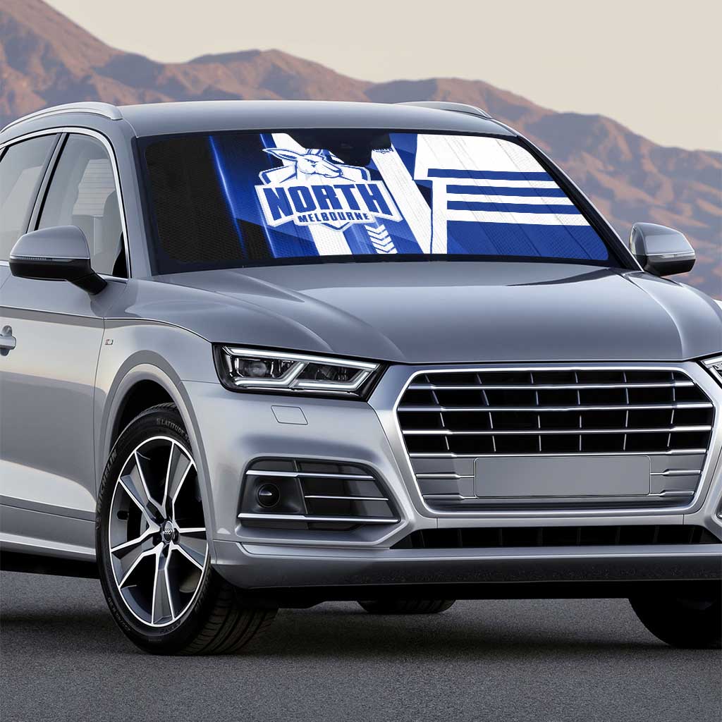 North Melbourne Kangaroos Auto Sun Shade Modern Geometric Sports Graphic Style