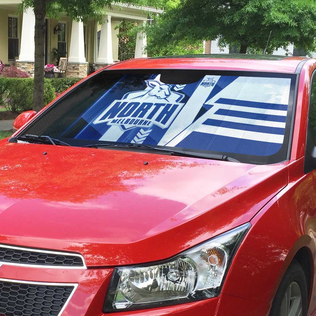 North Melbourne Kangaroos Auto Sun Shade Modern Geometric Sports Graphic Style