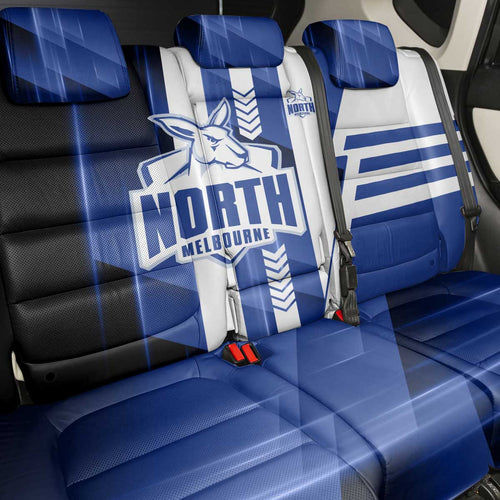 North Melbourne Kangaroos Back Car Seat Cover Modern Geometric Sports Graphic Style
