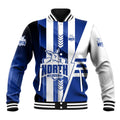 Personalized North Melbourne Kangaroos Baseball Jacket Modern Geometric Sports Graphic Style