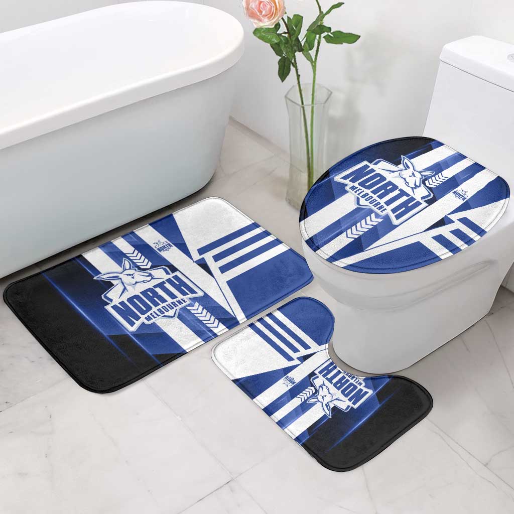 North Melbourne Kangaroos Bathroom Set Modern Geometric Sports Graphic Style