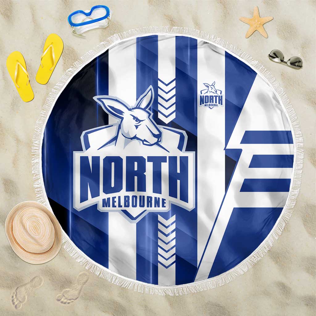 North Melbourne Kangaroos Beach Blanket Modern Geometric Sports Graphic Style