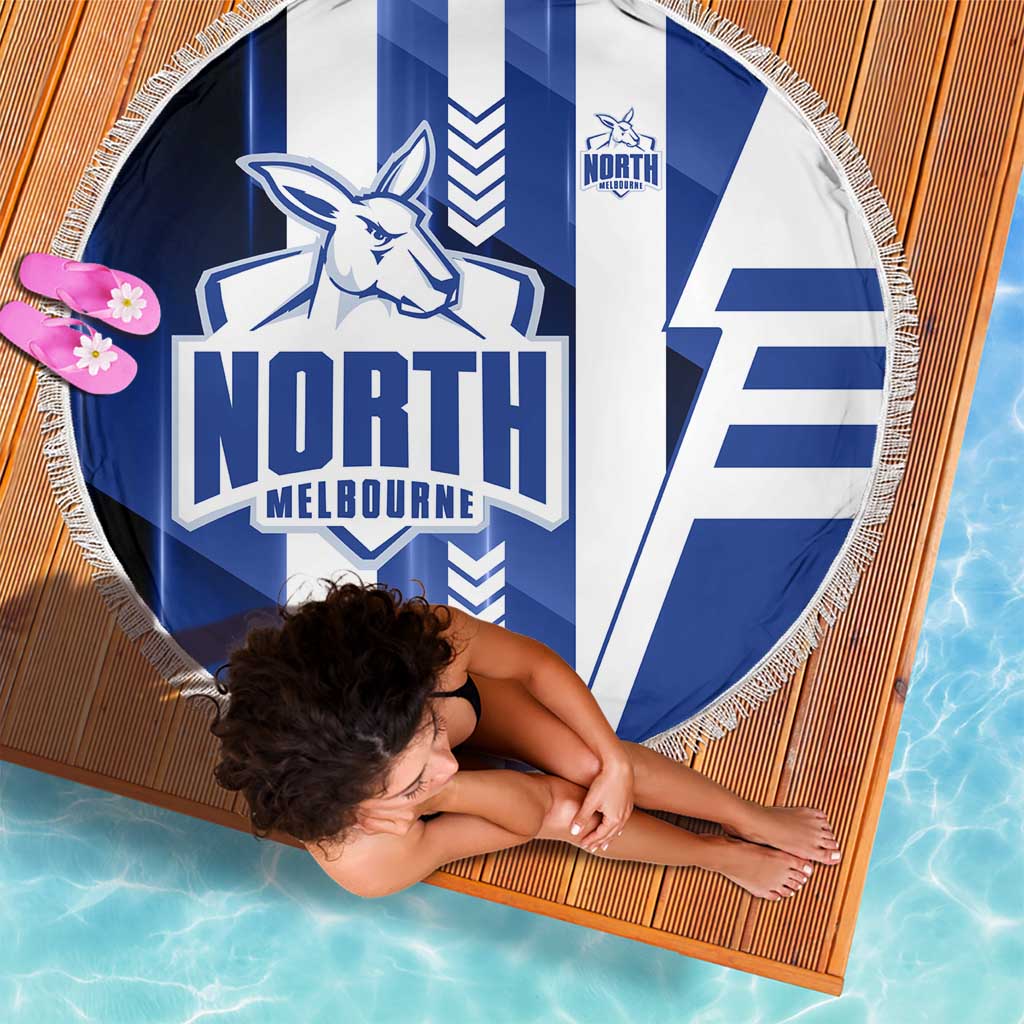 North Melbourne Kangaroos Beach Blanket Modern Geometric Sports Graphic Style