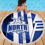 North Melbourne Kangaroos Beach Blanket Modern Geometric Sports Graphic Style