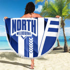 North Melbourne Kangaroos Beach Blanket Modern Geometric Sports Graphic Style