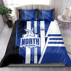 North Melbourne Kangaroos Bedding Set Modern Geometric Sports Graphic Style