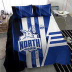 North Melbourne Kangaroos Bedding Set Modern Geometric Sports Graphic Style