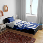 North Melbourne Kangaroos Bedding Set Modern Geometric Sports Graphic Style