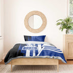 North Melbourne Kangaroos Bedding Set Modern Geometric Sports Graphic Style