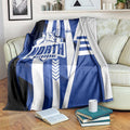 North Melbourne Kangaroos Blanket Modern Geometric Sports Graphic Style