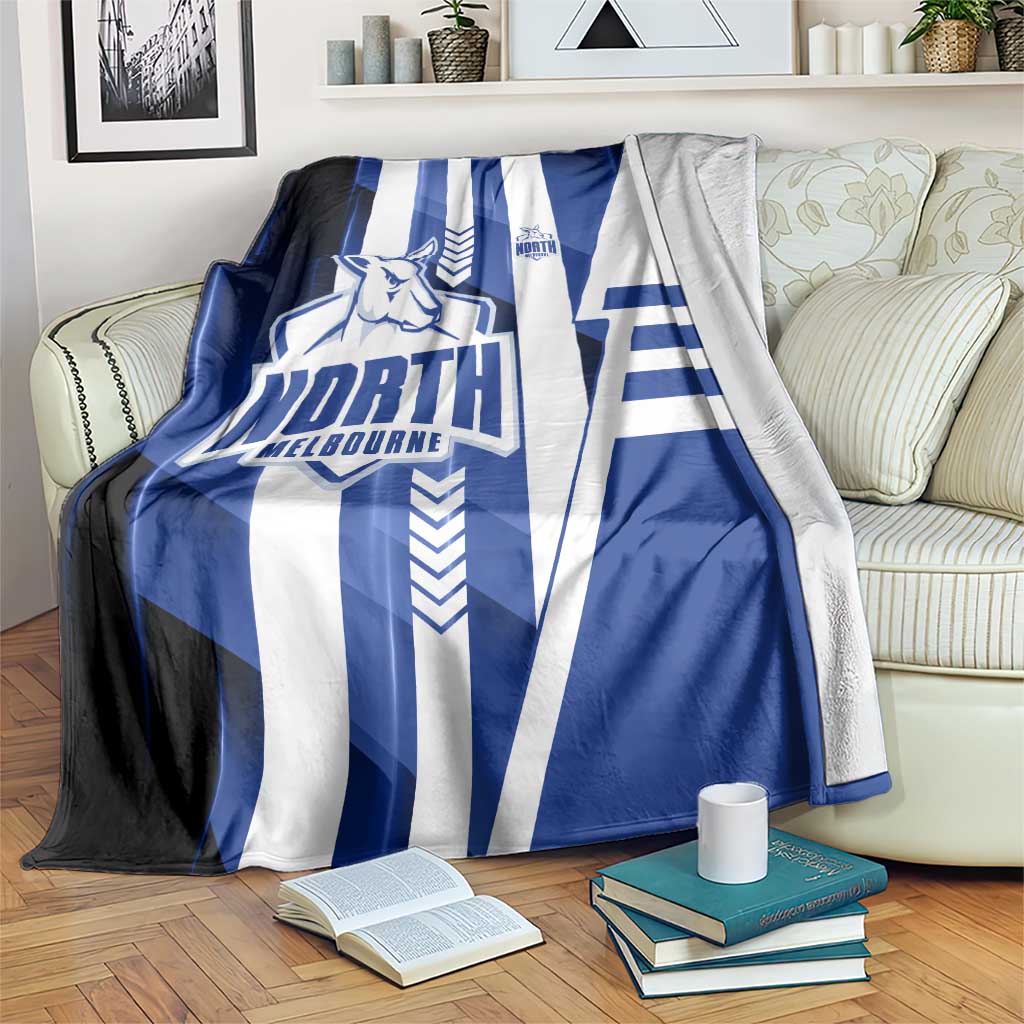 North Melbourne Kangaroos Blanket Modern Geometric Sports Graphic Style
