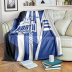 North Melbourne Kangaroos Blanket Modern Geometric Sports Graphic Style