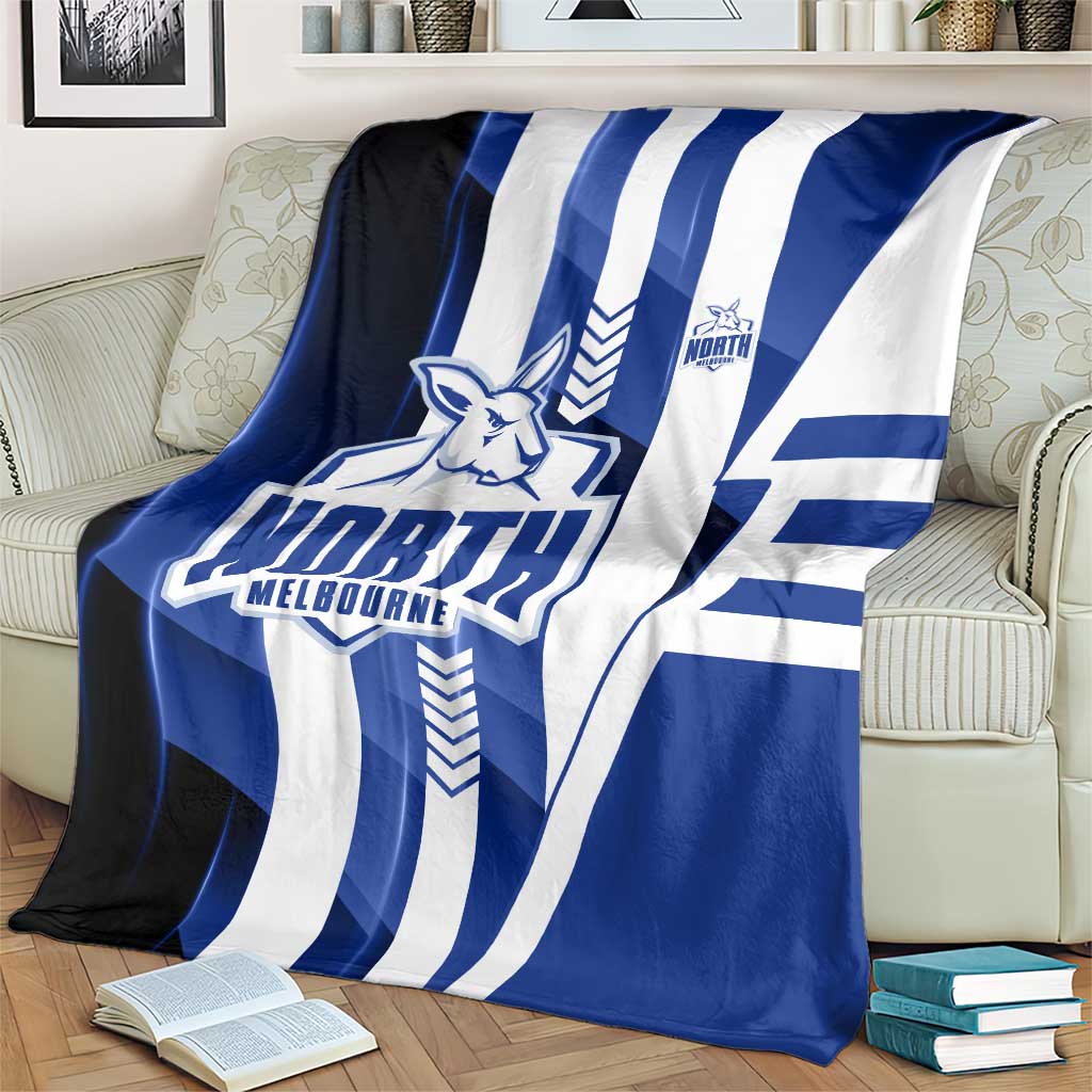 North Melbourne Kangaroos Blanket Modern Geometric Sports Graphic Style