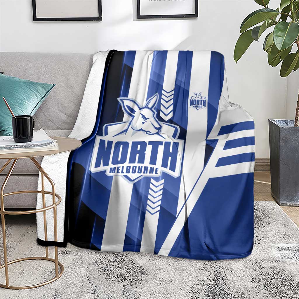 North Melbourne Kangaroos Blanket Modern Geometric Sports Graphic Style