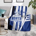 North Melbourne Kangaroos Blanket Modern Geometric Sports Graphic Style