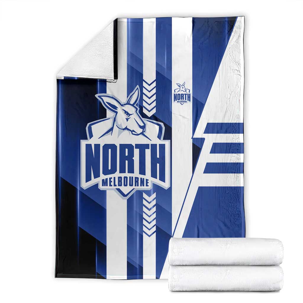 North Melbourne Kangaroos Blanket Modern Geometric Sports Graphic Style