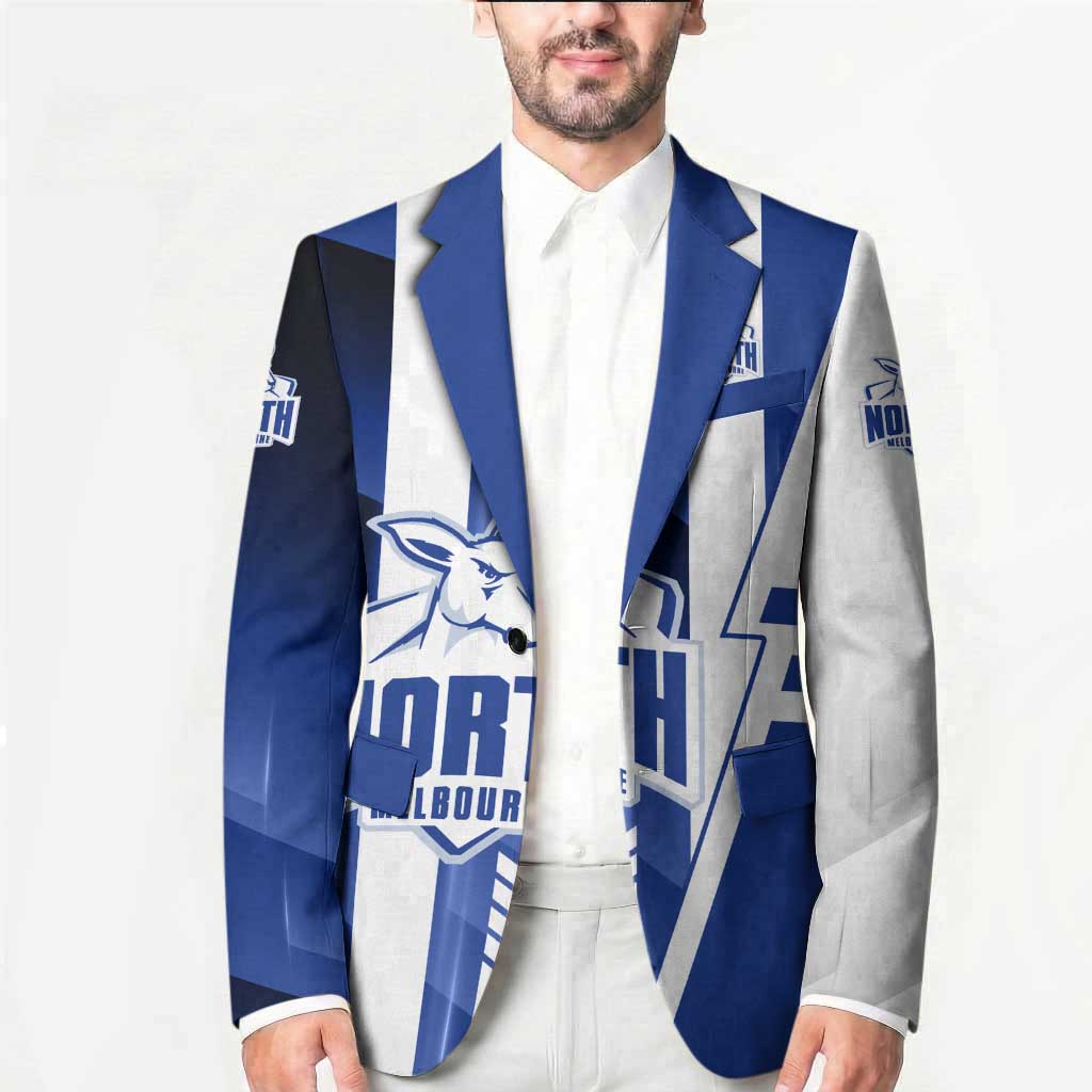 Personalized North Melbourne Kangaroos Blazer Modern Geometric Sports Graphic Style