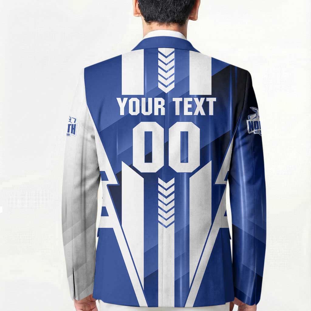 Personalized North Melbourne Kangaroos Blazer Modern Geometric Sports Graphic Style