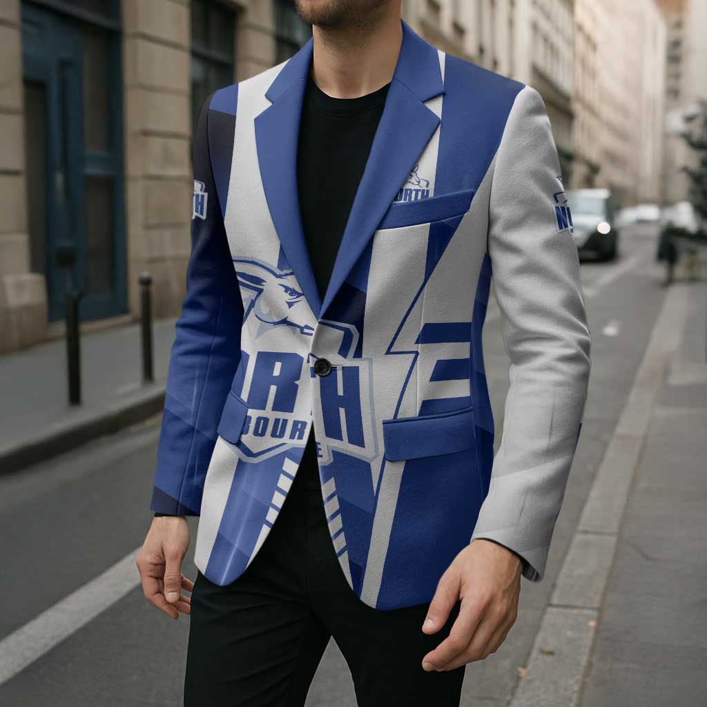 Personalized North Melbourne Kangaroos Blazer Modern Geometric Sports Graphic Style