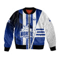 Personalized North Melbourne Kangaroos Bomber Jacket Modern Geometric Sports Graphic Style