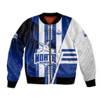 Personalized North Melbourne Kangaroos Bomber Jacket Modern Geometric Sports Graphic Style