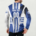 Personalized North Melbourne Kangaroos Button Sweatshirt Modern Geometric Sports Graphic Style