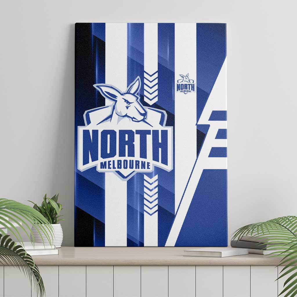 North Melbourne Kangaroos Canvas Wall Art Modern Geometric Sports Graphic Style