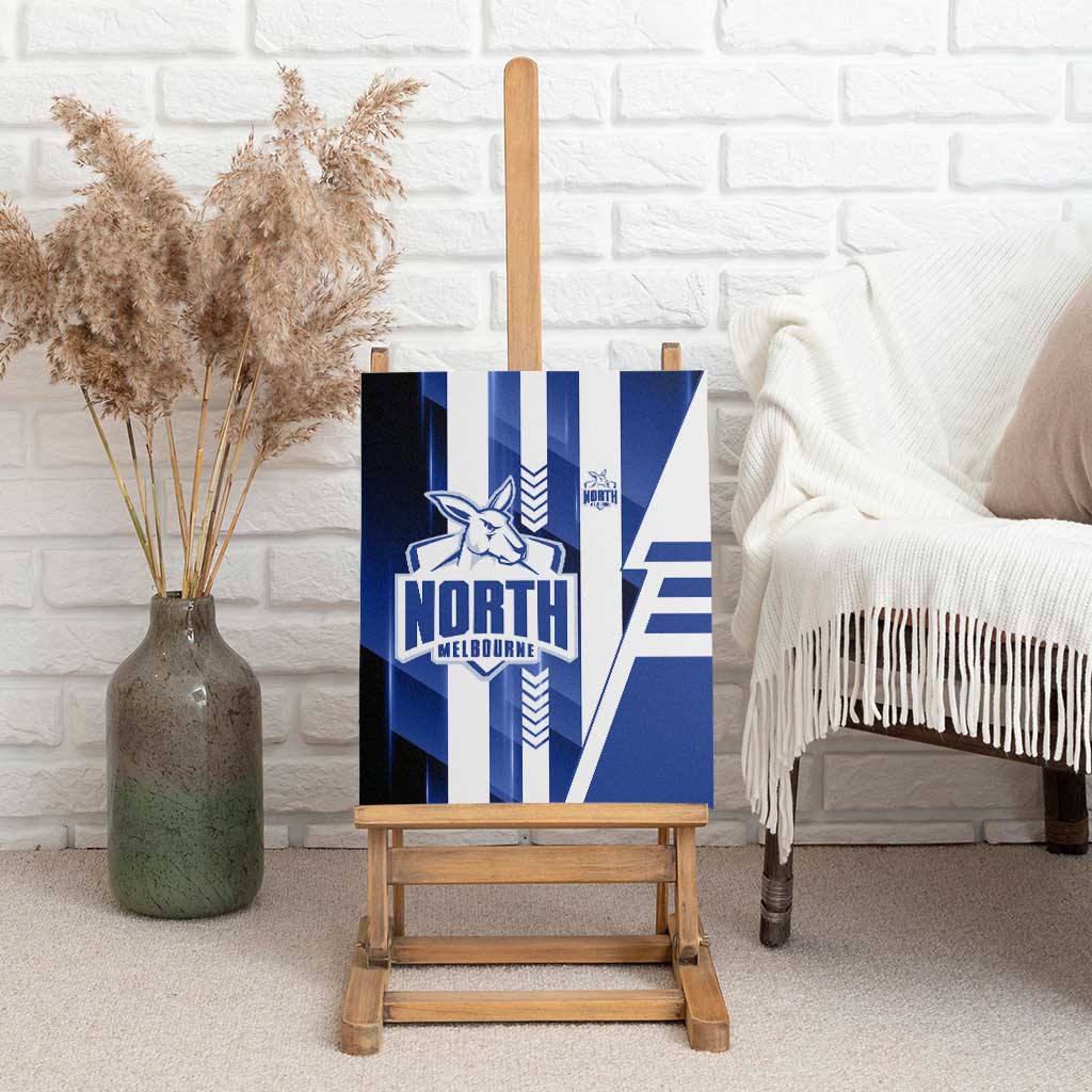 North Melbourne Kangaroos Canvas Wall Art Modern Geometric Sports Graphic Style