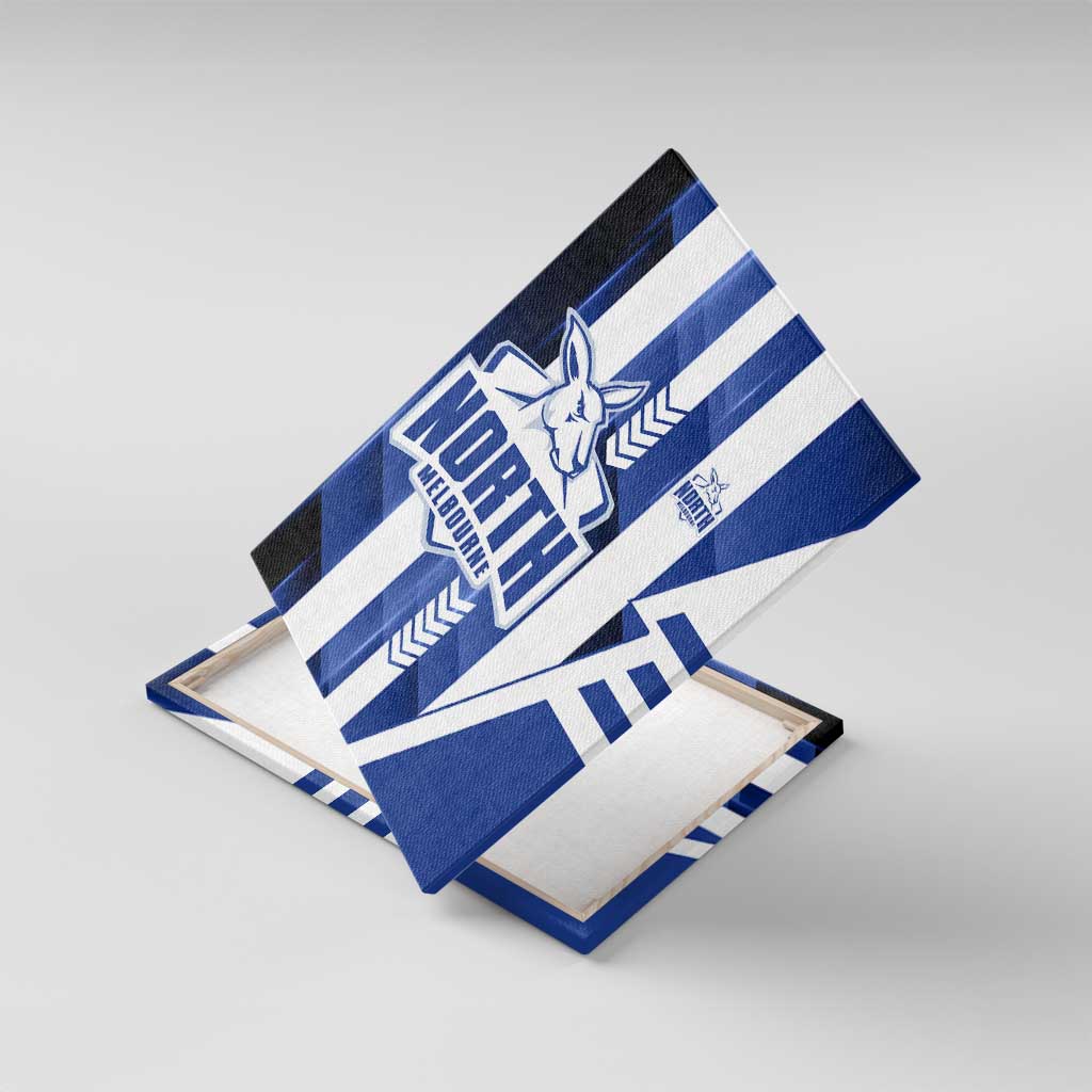 North Melbourne Kangaroos Canvas Wall Art Modern Geometric Sports Graphic Style