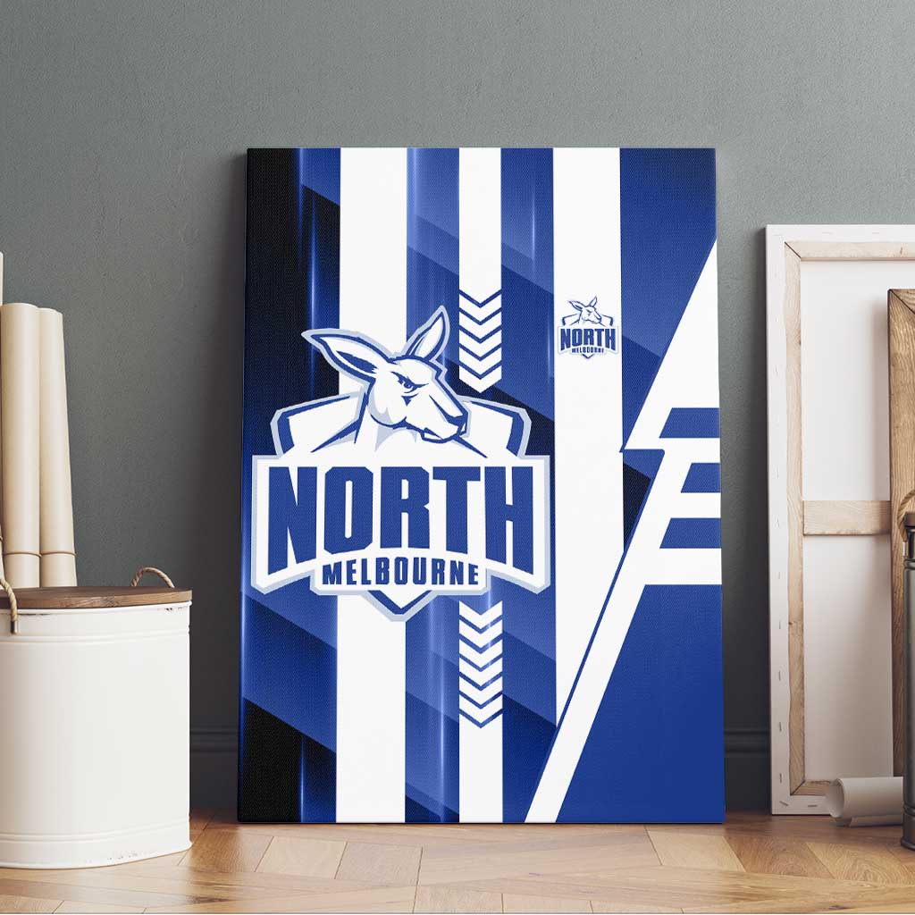 North Melbourne Kangaroos Canvas Wall Art Modern Geometric Sports Graphic Style