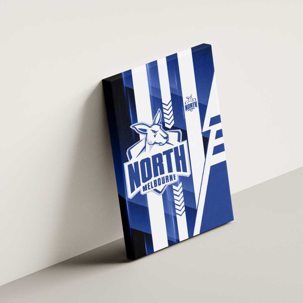 North Melbourne Kangaroos Canvas Wall Art Modern Geometric Sports Graphic Style