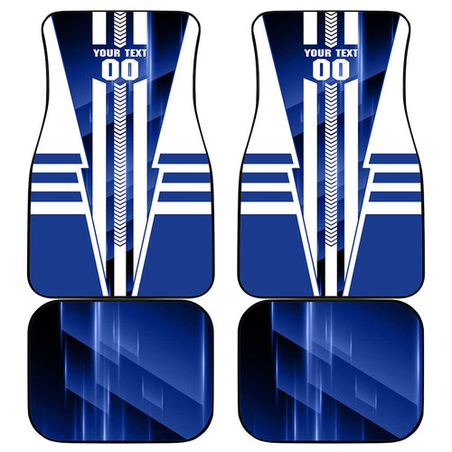 Personalized North Melbourne Kangaroos Car Mats Modern Geometric Sports Graphic Style