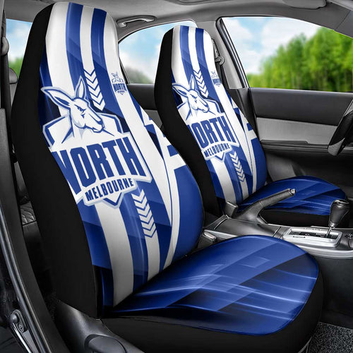 North Melbourne Kangaroos Car Seat Cover Modern Geometric Sports Graphic Style